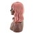 halpa Synteettiset trendikkäät peruukit-Synthetic Wig kinky Straight Asymmetrical Machine Made Wig Pink Medium Length Pink Synthetic Hair 16 inch Women&#039;s Best Quality Pink / Daily Wear