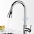 cheap Pullout Spray-Kitchen Faucet with Pull-out Sprayer,Brushed Nickell Rotatable 304 Stainless Steel High Arc Single Handle One Hole Kitchen Taps