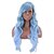 cheap Synthetic Trendy Wigs-Synthetic Wig Body Wave Asymmetrical Machine Made Wig Pink Blonde Long Grey Pink Blonde Black / Blue Black / Pink Synthetic Hair 27 inch Women&#039;s Color Gradient Best Quality Pink Blonde / Daily Wear