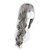 cheap Synthetic Trendy Wigs-Synthetic Wig Curly Asymmetrical Machine Made Wig Long Grey Synthetic Hair 27 inch Women&#039;s Gray / Daily Wear