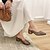 cheap Women&#039;s Clogs-Women&#039;s Clogs &amp; Mules Animal Print Chunky Heel Pointed Toe Minimalism Daily PU Color Block Snake White Burgundy Brown