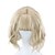 cheap Synthetic Trendy Wigs-Synthetic Wig Curly Neat Bang Machine Made Wig Blonde Short Blonde Synthetic Hair 13 inch Women‘s Blonde / Daily Wear Christmas Party Wigs