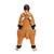 abordables Pyjamas Kigurumi-Enfant Pyjamas Kigurumi Renard Animal Combinaison de Pyjamas Polaire Marron Cosplay Pour Garçons et filles Pyjamas Animale Dessin animé Fête / Célébration Les costumes / Collant / Combinaison