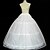 cheap Historical &amp; Vintage Costumes-The Great Gatsby Retro Vintage 1950s Skirt Petticoat Hoop Skirt Women&#039;s Costume White / Ivory Vintage Cosplay Party Masquerade