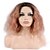 ieftine Syntetiska peruker utan hätta-Synthetic Wig Curly kinky Straight Asymmetrical Machine Made Wig Pink Ombre Medium Length Ombre Pink Synthetic Hair 16 inch Women&#039;s Best Quality Pink Ombre / Daily Wear