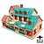ieftine Puzzle Lemn-Puzzle 3D Puzzle Puzzle Lemn Clădire celebru Casă Reparații De lemn Lemn natural Clasic Pentru copii Adulți Unisex Băieți Fete Jucarii Cadou