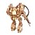 baratos Quebra-Cabeças 3D-Guerreiro Quebra-Cabeças 3D Quebra-Cabeças de Madeira Quebra-Cabeças de Metal Brinquedos de Montar Modelos de madeira Clássico Metalic Aço Inoxidável Crianças Infantil Adulto Brinquedos Dom