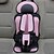 abordables Housses de siège de voiture-Car Safety Seat Adjustable Portable Convenient Breathable Polyester Fabric Thickening Baby Safety Seat Childen Protect Seat (3~6 years old)