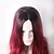 cheap Synthetic Trendy Wigs-Synthetic Wig Curly Wavy Middle Part Wig Ombre Long Grey Ombre Pink Ombre Brown Ombre Green Ombre Red Synthetic Hair 24 inch Women‘s Fashionable Design Women Synthetic Dark