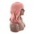 halpa Synteettiset trendikkäät peruukit-Synthetic Wig kinky Straight Asymmetrical Machine Made Wig Pink Medium Length Pink Synthetic Hair 16 inch Women&#039;s Best Quality Pink / Daily Wear