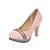 economico Scarpe col tacco da donna-Per donna Tacchi Paillettes cristallo glitterato ingioiellato Giornaliero Color Block Quadrato Punta tonda Informale minimalismo PU Mocassino Nero Bianco Rosa