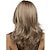 cheap Older Wigs-Synthetic Wig Natural Wave Straight Middle Part Wig Medium Length Brown Synthetic Hair Women&#039;s Heat Resistant Middle Part Blonde