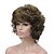 abordables Perruques Synthétiques Sans Bonnet-Perruque Synthétique Bouclé Court Bob Perruque Blond Court Or clair Brun doré Noir Cheveux Synthétiques 6 pouce Femme Synthétique Blond Noir