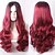 cheap Synthetic Trendy Wigs-Synthetic Wig Curly Wavy Middle Part Wig Ombre Long Grey Ombre Pink Ombre Brown Ombre Green Ombre Red Synthetic Hair 24 inch Women‘s Fashionable Design Women Synthetic Dark