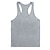 cheap Yoga Tops-Men&#039;s Muscle Tee Yoga Top Tank Top Summer Stringer Y Back Gray Black Red Cotton Fitness Gym Workout Bodybuilding Vest Gilet Sport Activewear Comfort Quick Dry Moisture Wicking High Elasticity