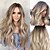 cheap Synthetic Trendy Wigs-Blonde Wigs for Women Synthetic Wig Body Wave Asymmetrical Wig Long Blonde Synthetic Hair 25 Inch Curling Light Brown