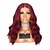 cheap Synthetic Trendy Wigs-Synthetic Wig Curly Asymmetrical Machine Made Wig Burgundy Long Burgundy#530 Synthetic Hair 25 inch Women&#039;s Best Quality Burgundy / Daily Wear