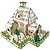 cheap 3D Puzzles-3D Puzzle Paper Model Model Building Kit Castle Windmill Famous buildings DIY Hard Card Paper Classic Kid&#039;s Unisex Boys&#039; Toy Gift