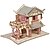 billige 3D Puzzles-3D Puzzle Model Building Kit Wooden Model Chinese Architecture Creative DIY Simulation Wood 79 pcs Classic Kid&#039;s Adults&#039; Boys&#039; Girls&#039; Toy Gift