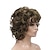 Χαμηλού Κόστους Συνθετικές Trendy Περούκες-Συνθετικές Περούκες Σγουρά Σύντομο βαρίδι Περούκα Χρυσό Κοντό Ανοικτό Χρυσαφί Χρυσαφένιο Καφέ Μαύρο Συνθετικά μαλλιά 6 inch Γυναικεία συνθετικός Χρυσό Μαύρο
