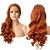 cheap Synthetic Lace Wigs-Synthetic Lace Front Wig Wavy Free Part Lace Front Wig Long Orange Synthetic Hair 18-26 inch Women&#039;s Cosplay Soft Adjustable Brown