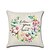 cheap Throw Pillows &amp; Covers-Set of 4 Faux Linen Pillow Cover  Lovers Wedding Flower Valentine‘s Day Throw Pillow 45*45 cm