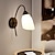 olcso Beltéri falilámpák-lightinthebox led fali lámpa dekoratív falikar, modern fali lámpák hengeres tejfehér üvegernyővel, felfelé vagy lefelé szerelhető, fali lámpa nappali hálószobába és előszobába