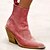 voordelige Dameslaarzen-Dames Laarzen Blok Hiel Laarzen Dagelijks Booties enkellaarzen Winter Blokhak Gepuntte Teen PU Rits Zwart Geel Roze