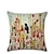 cheap Animal Style-4 pcs Throw Pillow Covers Animal Painting Chic &amp; Modern Rustic Square Traditional Classic Livingroom Outdoor Cushion for Sofa Couch Bed Chair