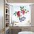 billige Dekorative veggklistremerker-Window Film Flowers Frosted Opaque Privacy Stained Glass Sticker for Home Decor Window Stickers Chinese Rose 58*60cm