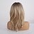 halpa Huippulaadukkaat peruukit-synteettinen peruukki kinky suora otsatukka peruukki pitkä vaalea blondi synteettiset hiukset 20 tuumaa naisten muodikas muotoilu mukava musta ombre blondi