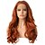 cheap Synthetic Lace Wigs-Synthetic Lace Front Wig Wavy Free Part Lace Front Wig Long Orange Synthetic Hair 18-26 inch Women&#039;s Cosplay Soft Adjustable Brown