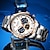 levne Náramkové hodinky-CURREN Hodinky k šatům pro Pánské Analogové Křemenný Sportovní Luxus Klasické Kalendář Hodinky s trojitým časem Velký ciferník Slitina Nerez