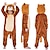 cheap Kigurumi Pajamas-Kid&#039;s Kigurumi Pajamas Nightwear Camouflage Lion Lion Onesie Pajamas Funny Costume Flannel Fabric Cosplay For Boys and Girls Christmas Animal Sleepwear Cartoon