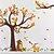 cheap Decorative Wall Stickers-Forest Tree Animals wall stickers for kids room Monkey owl Jungle wild Wall Decal Baby Nursery Bedroom Decor Poster Mural 100X100cm Wall Stickers for bedroom living room