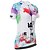 cheap Women&#039;s Cycling Clothing-21Grams Tie Dye Rainbow Women&#039;s Short Sleeve Cycling Jersey - Blue+Pink Bike Jersey Top Breathable Quick Dry Back Pocket Sports Terylene Mountain Bike MTB Clothing Apparel / Micro-elastic / Race Fit