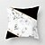 cheap Throw Pillows &amp; Covers-Set of 1 Polyester Pillow Cover Northern Europe hHolds Pillow Cushion for Leaning on Contemporary Contracted Black and White Stripe Geometry Grid Holds Pillowcase Sitting Room Sofa Pillow Covers