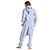 cheap Kigurumi Pajamas-Adults&#039; Kigurumi Pajamas Shark Onesie Pajamas Flannelette Light Blue Cosplay For Men and Women Animal Sleepwear Cartoon Festival / Holiday Costumes
