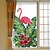 cheap Decorative Wall Stickers-Flamingo Leaves Window Film &amp;amp; Stickers Decoration Matte / Animal Floral / Character PVC(PolyVinyl Chloride) Matte Sticker / Window Sticker / Matte