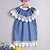 cheap Dresses-Kids Girls&#039; Dress Solid Colored Blue