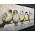 voordelige Schilderijen van dieren-Hang-geschilderd olieverfschilderij Handgeschilderde Horizontaal Dieren Pop-art Modern Inclusief Inner Frame / Uitgerekt canvas