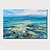 رخيصةأون لوحات الطبيعة-يدويا النفط الطلاء قماش جدار الفن الديكور المناظر البحرية السماء الزرقاء للديكور المنزل توالت اللوحة فرملس غير متمدد