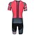 cheap Women&#039;s Triathlon Clothing-21Grams® Men&#039;s Short Sleeve Triathlon Tri Suit Summer Spandex Polyester Black / Red Patchwork Bike Clothing Suit UV Resistant Breathable Quick Dry Sweat wicking Sports Patchwork Mountain Bike MTB