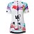 cheap Women&#039;s Cycling Clothing-21Grams Tie Dye Rainbow Women&#039;s Short Sleeve Cycling Jersey - Blue+Pink Bike Jersey Top Breathable Quick Dry Back Pocket Sports Terylene Mountain Bike MTB Clothing Apparel / Micro-elastic / Race Fit