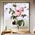 billiga Dekorativa väggstickers-rosa pioner fönsterfilm&amp;amp;amp; klistermärken dekoration matt / blommig blommig pvc (polyvinylklorid) fönsterklister / matt / dörrklistermärke 58 * 60cm
