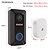 cheap Video Door Phone Systems-EKEN V6 Black Smart WiFi Video Doorbell Camera IP Door Bell Wireless Home Visual Intercom APP Control Security Camera