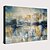 billiga Abstrakta målningar-oljemålning handgjord handmålad väggkonst abstrakt skyline byggnad heminredning dekor sträckt ram redo att hänga / rullad duk ingen ram osträckt