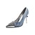 cheap Women&#039;s Heels-Women&#039;s Heels Office &amp; Career Party &amp; Evening Color Block Snake Rhinestone Stiletto Heel Pointed Toe Denim PU Loafer Yellow Blue