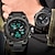 levne Digitální hodinky-SANDA Digitální hodinky pro Muži Analog - digitální Digitální Sportovní Stylové Venkovní Kalendář LCD Svítící ABS Silikon