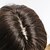 abordables Pelucas de máxima calidad-pelucas marrones para mujer peluca sintética mate natural recta con flequillo peluca de longitud media pelo sintético marrón de 16 pulgadas